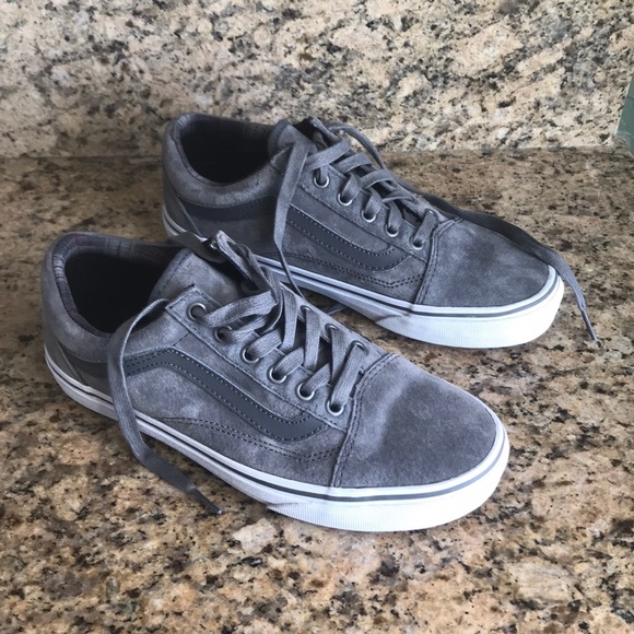 gray velvet vans